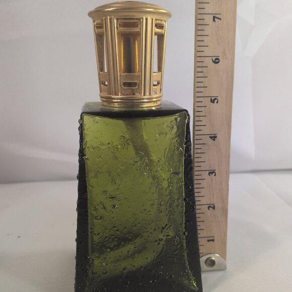 Lampe Berger Fragrance Oil Lamp Ottoman Emerald Green Gold Embossed DISCONTINUED - Picture 10 of 11